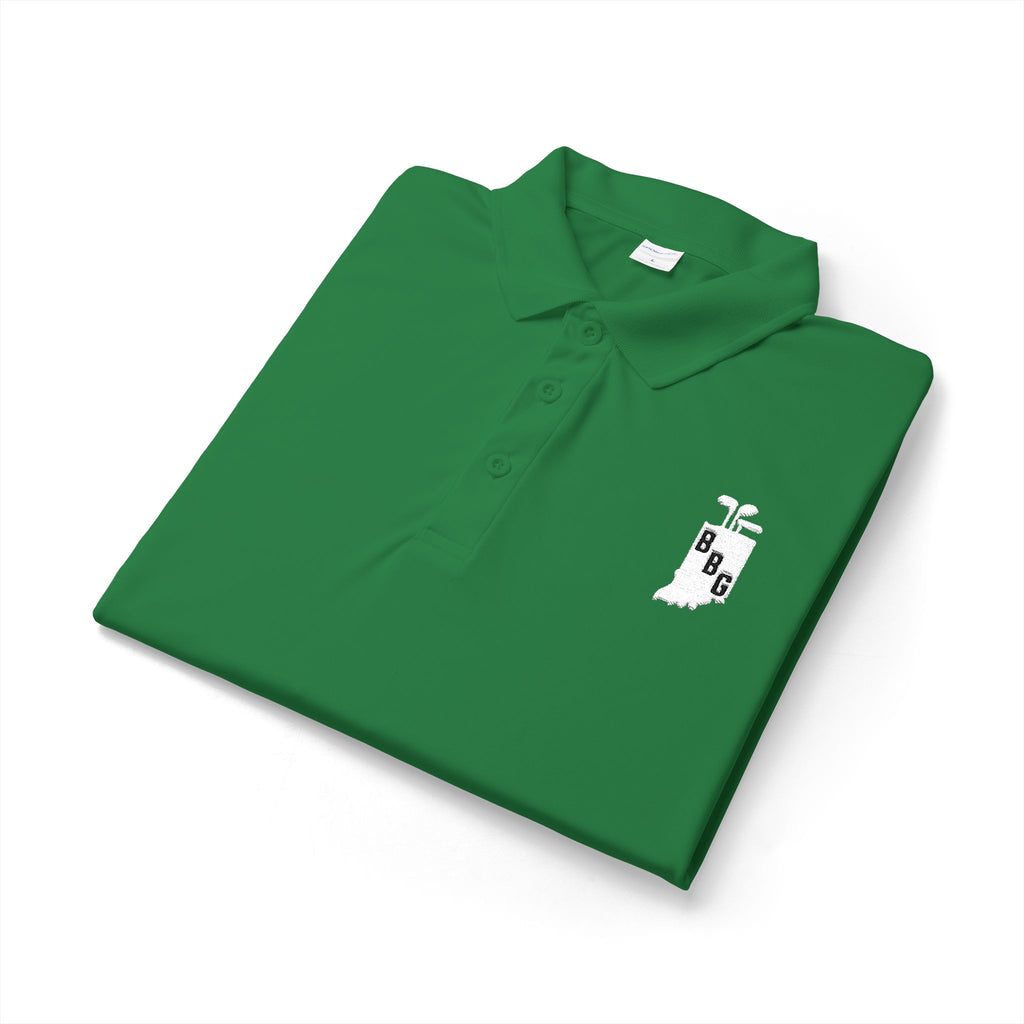 Men's Primary White Logo Polo