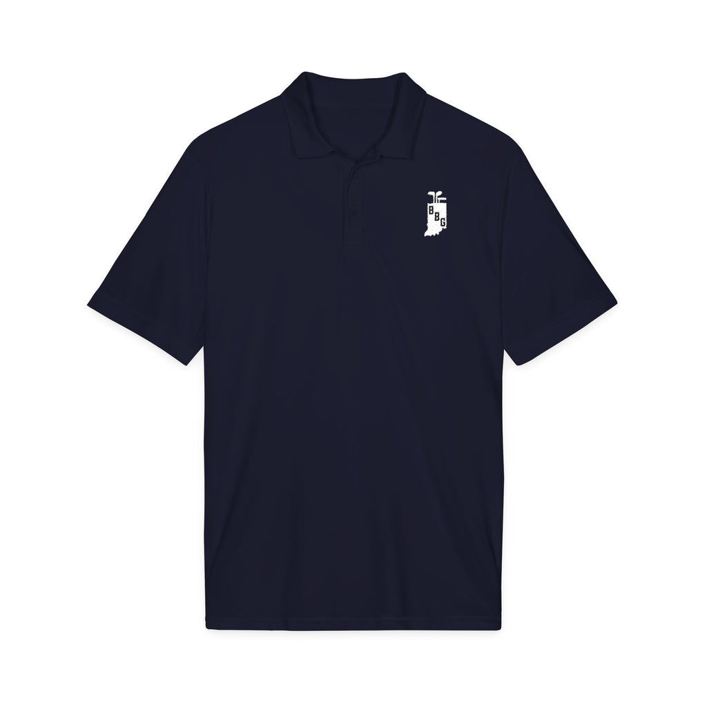 Men's Primary White Logo Polo