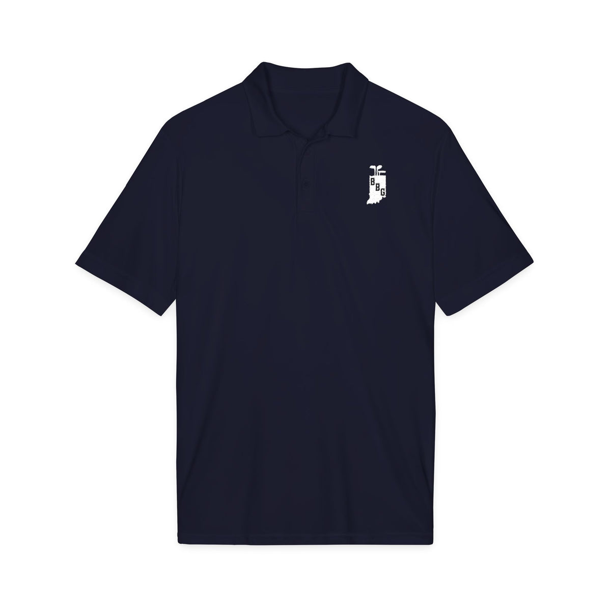 Men's Primary White Logo Polo