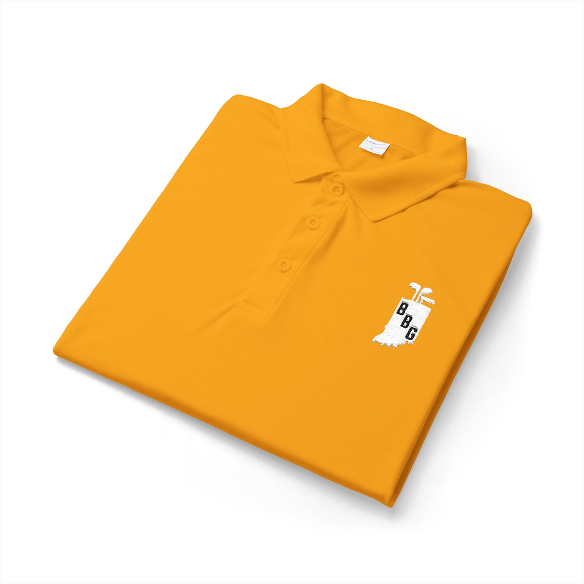 Men's Primary White Logo Polo