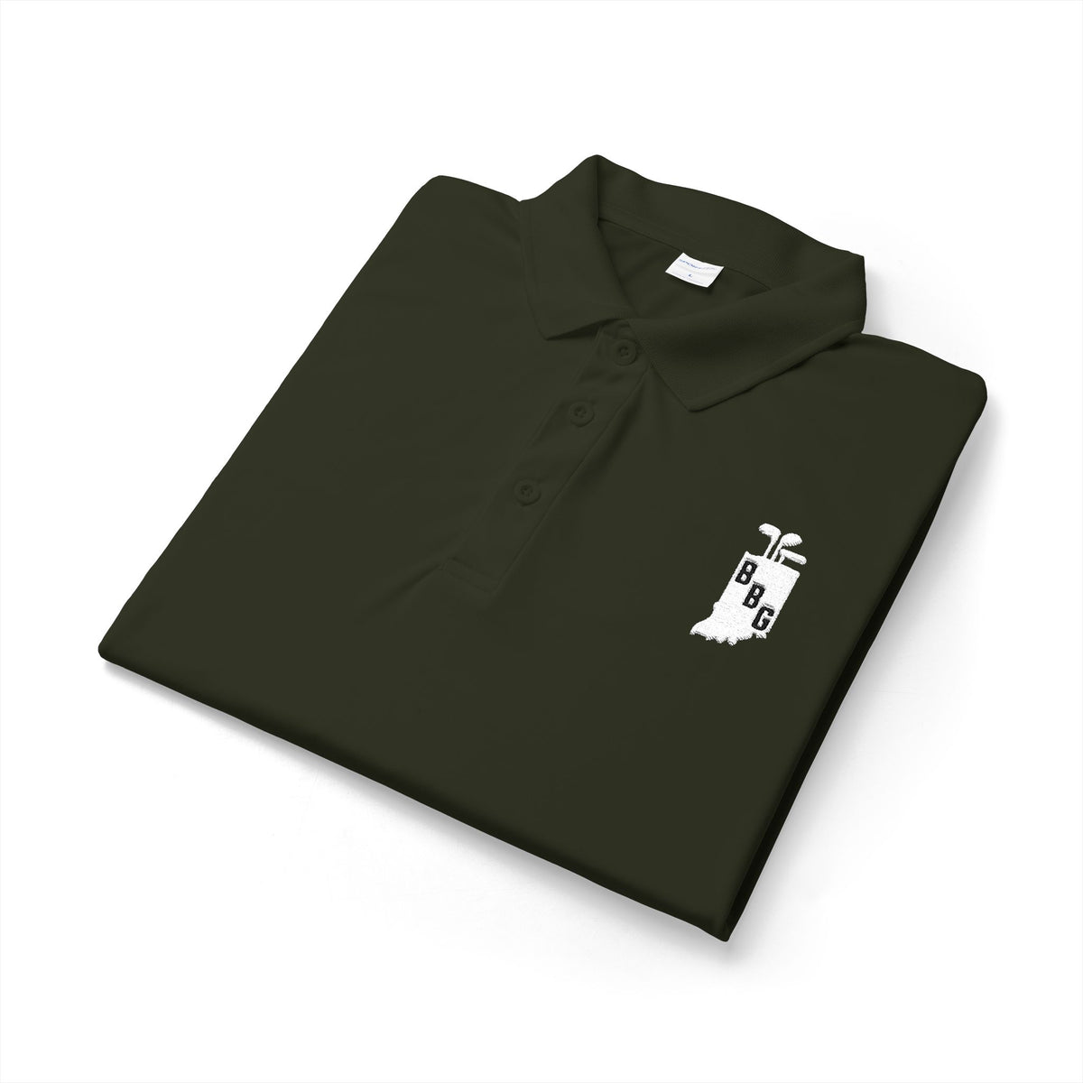 Men's Primary White Logo Polo