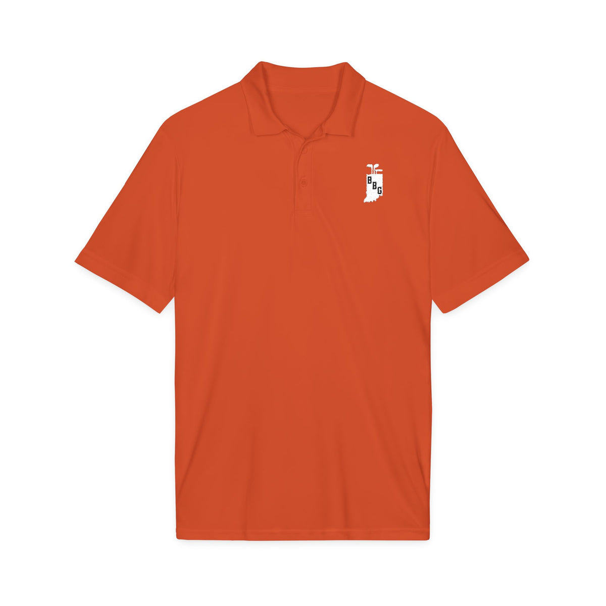 Men's Primary White Logo Polo