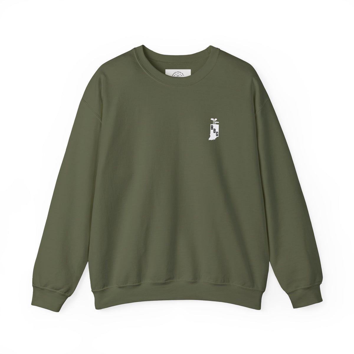 Primary White Logo Crewneck Sweatshirt