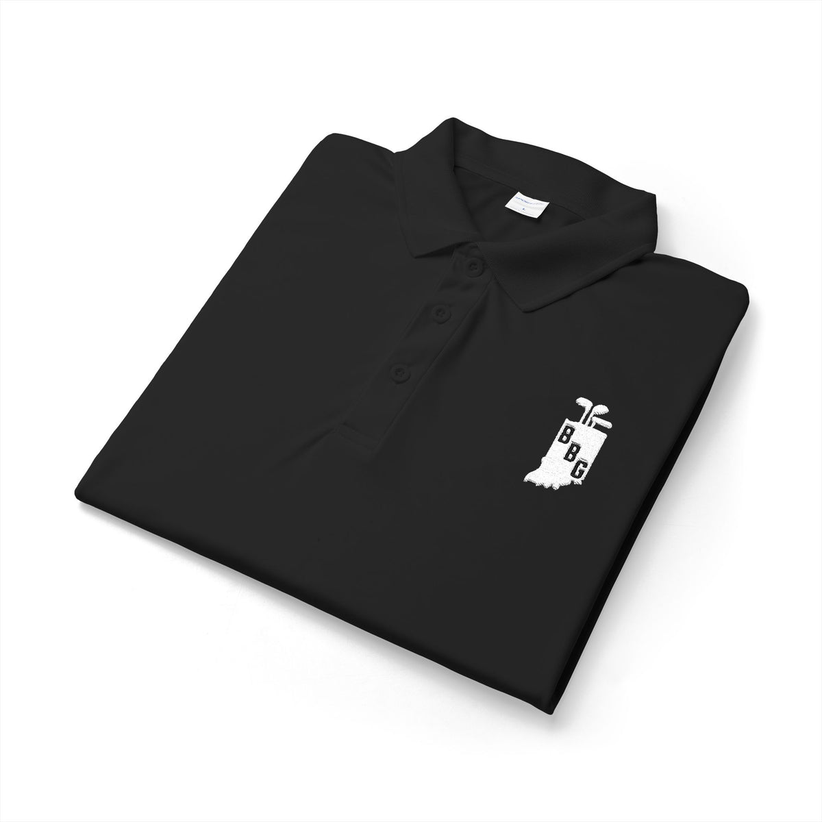 Men's Primary White Logo Polo