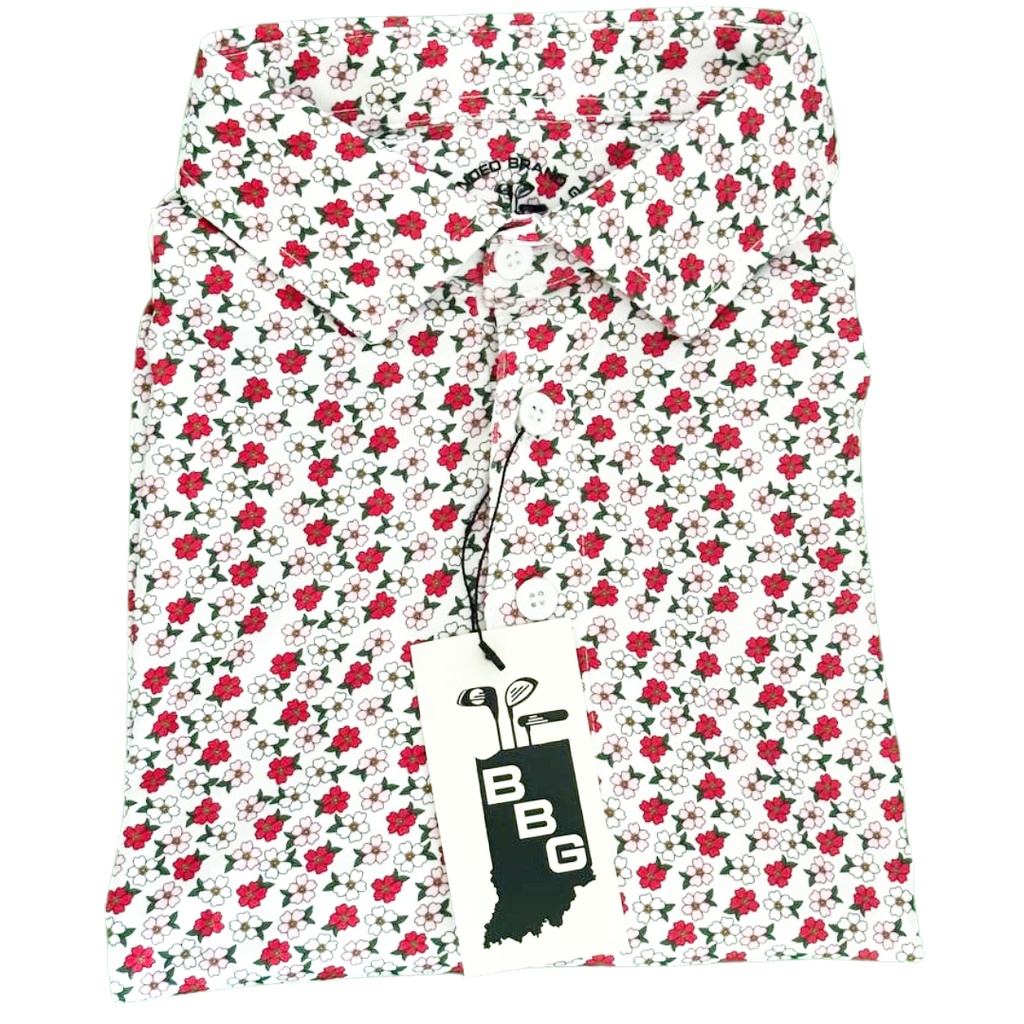 Men's Colored Peonies Polo image 1