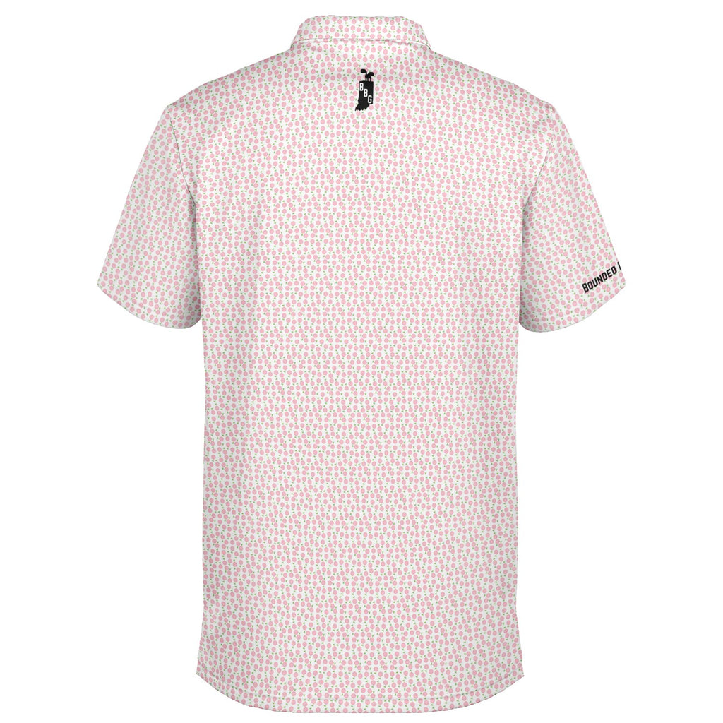 Men’s Pink Peonies Polo 2.0