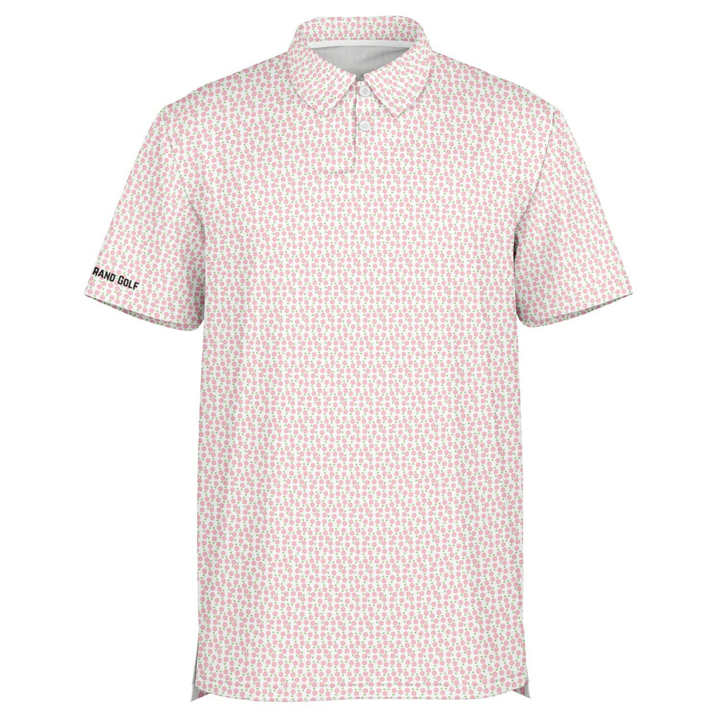 Men’s Pink Peonies Polo 2.0