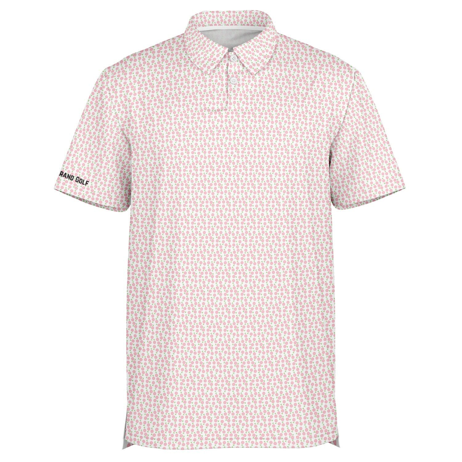 Men’s Pink Peonies Polo 2.0