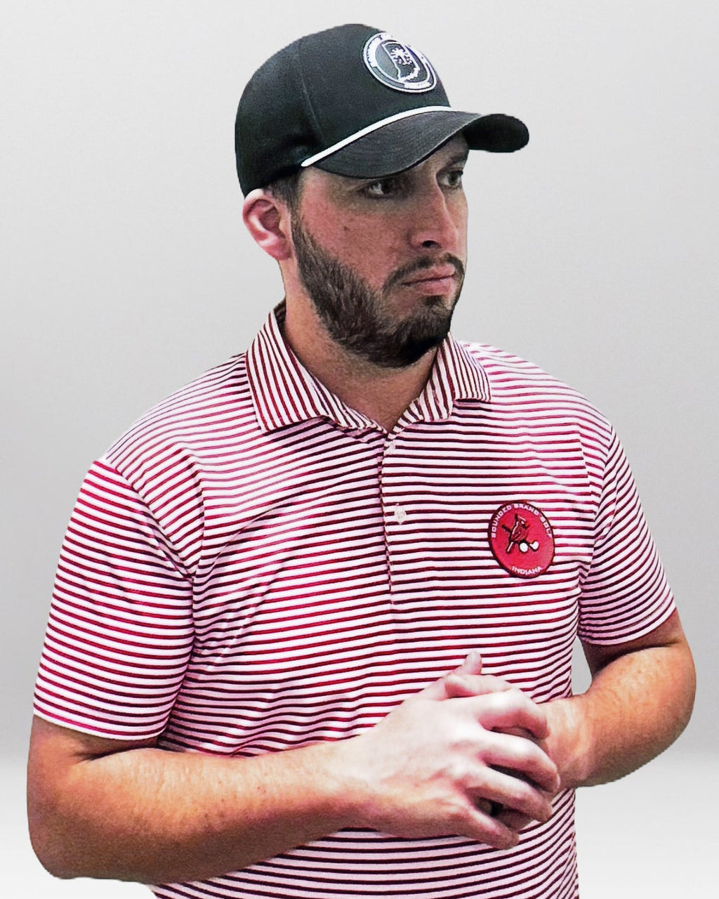 Men's Striped Cardinal image 0