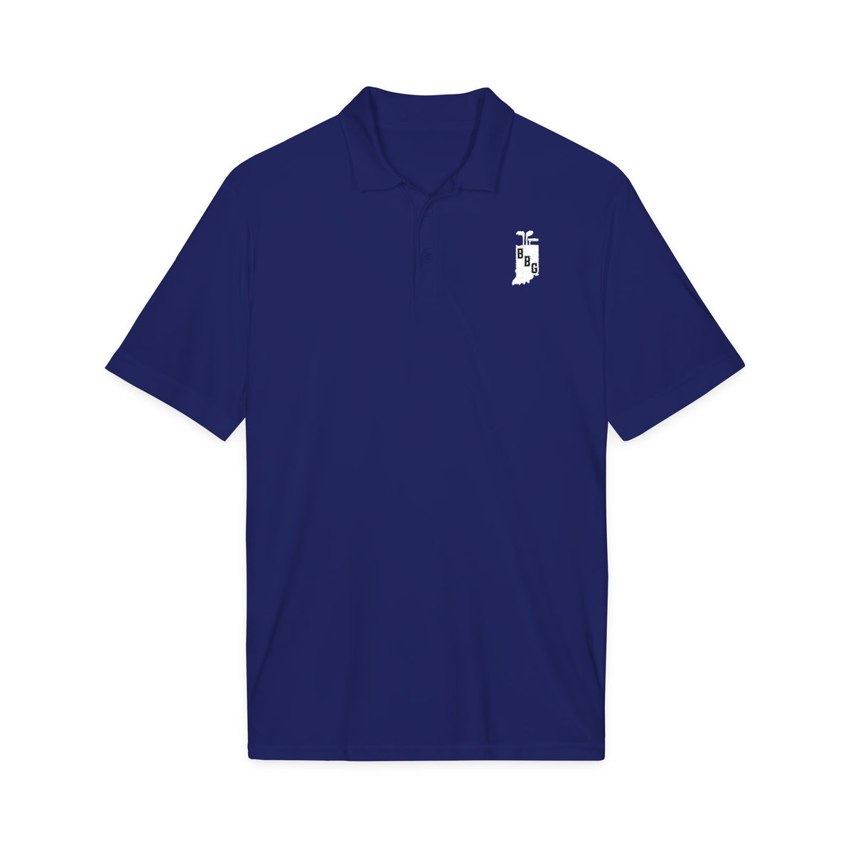 Men's Primary White Logo Polo