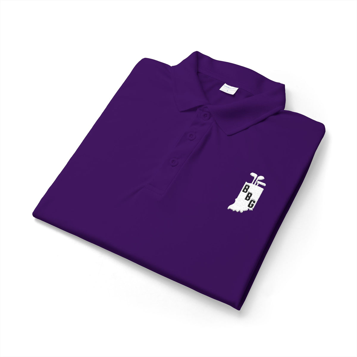 Men's Primary White Logo Polo