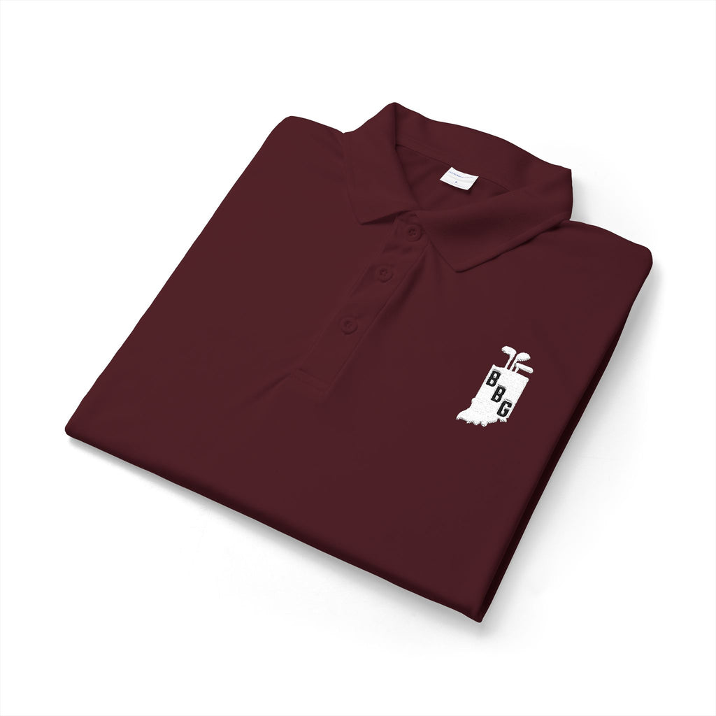 Men's Primary White Logo Polo