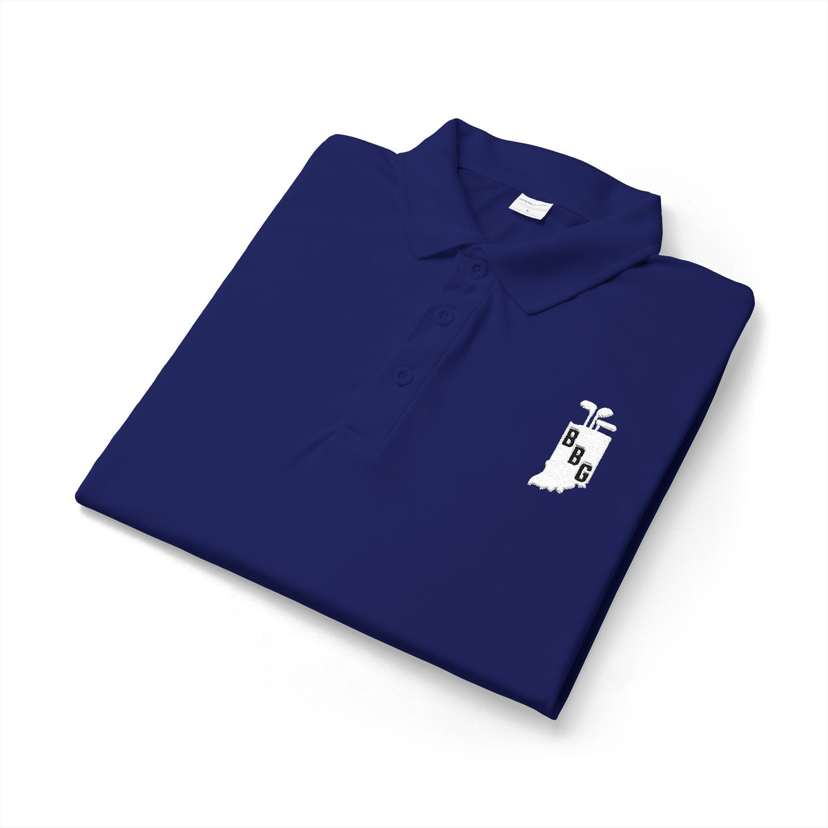 Men's Primary White Logo Polo