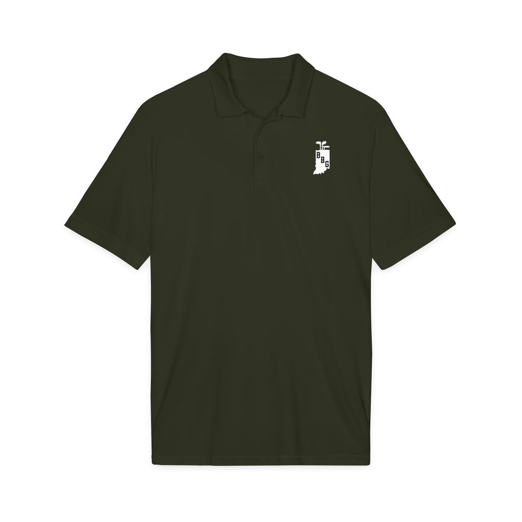 Men's Primary White Logo Polo