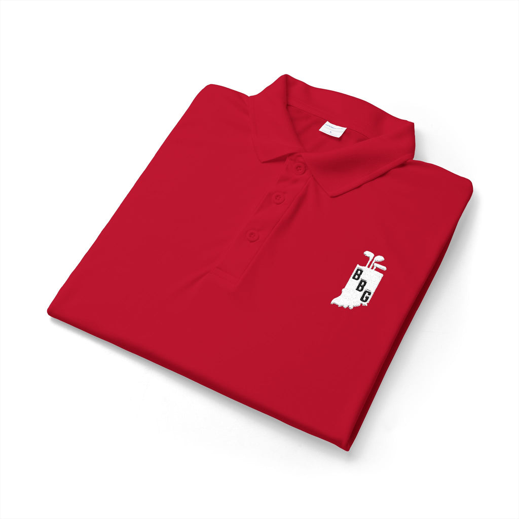 Men's Primary White Logo Polo