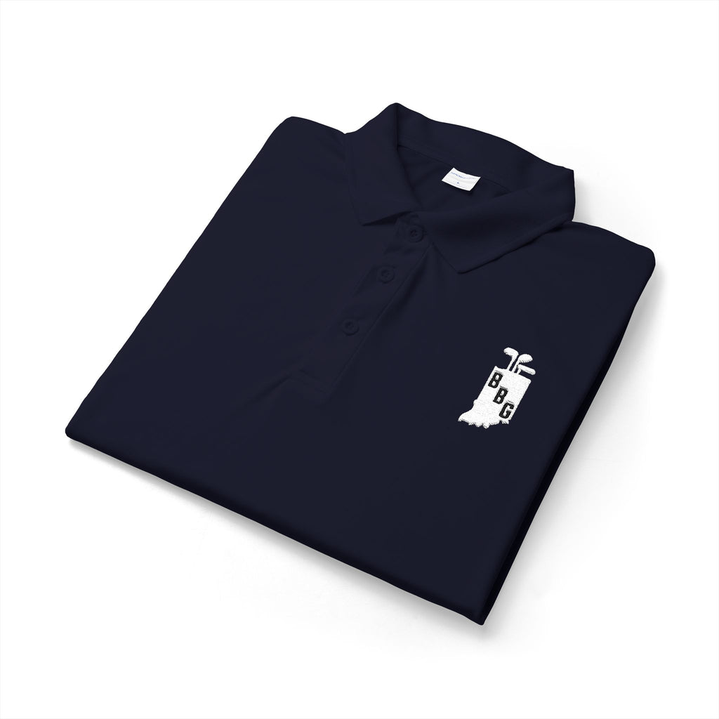 Men's Primary White Logo Polo