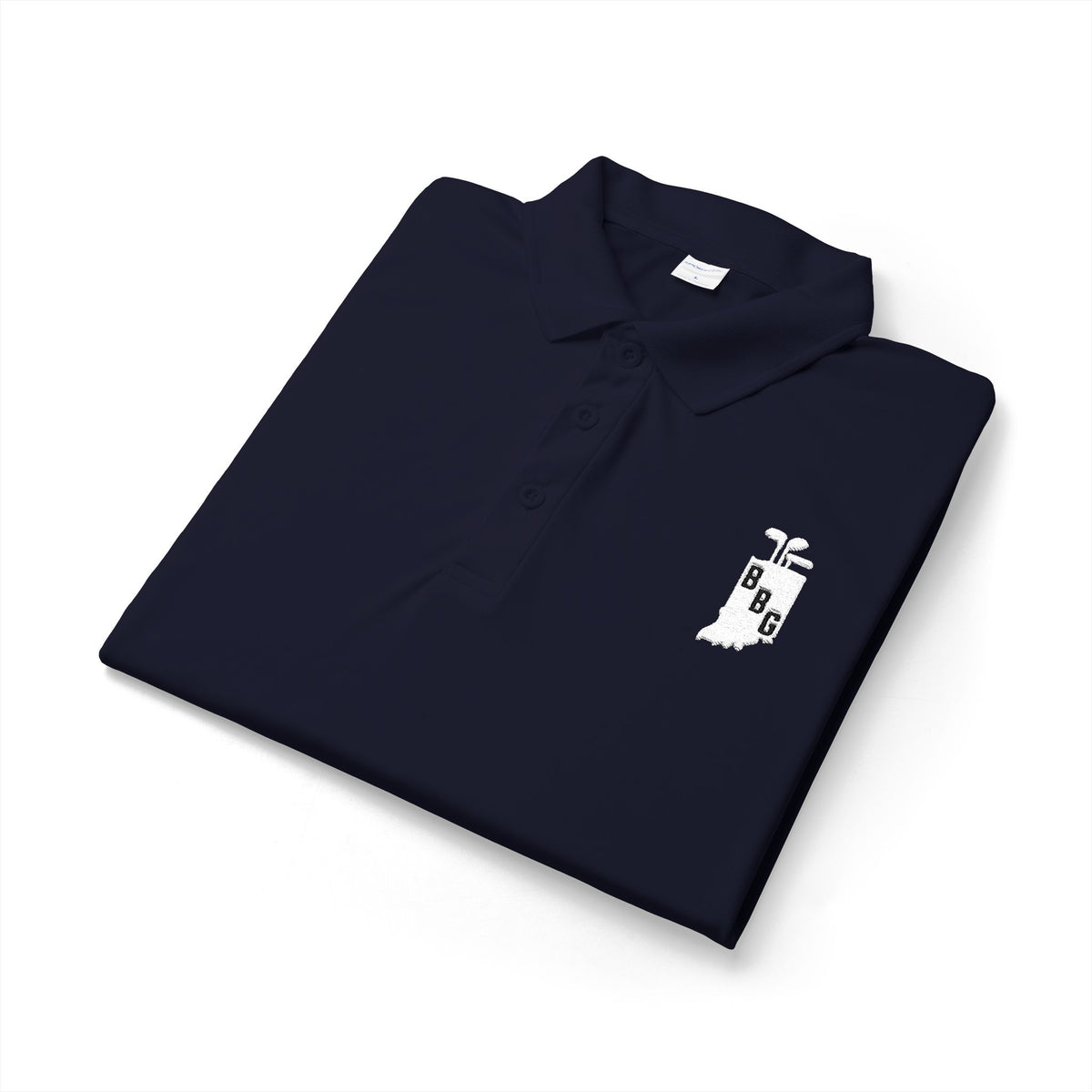Men's Primary White Logo Polo