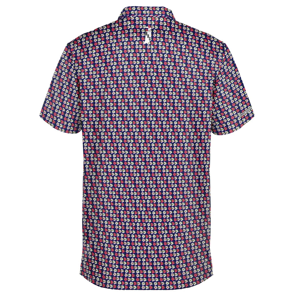 Men’s Colored Peonies + State Flag Polo