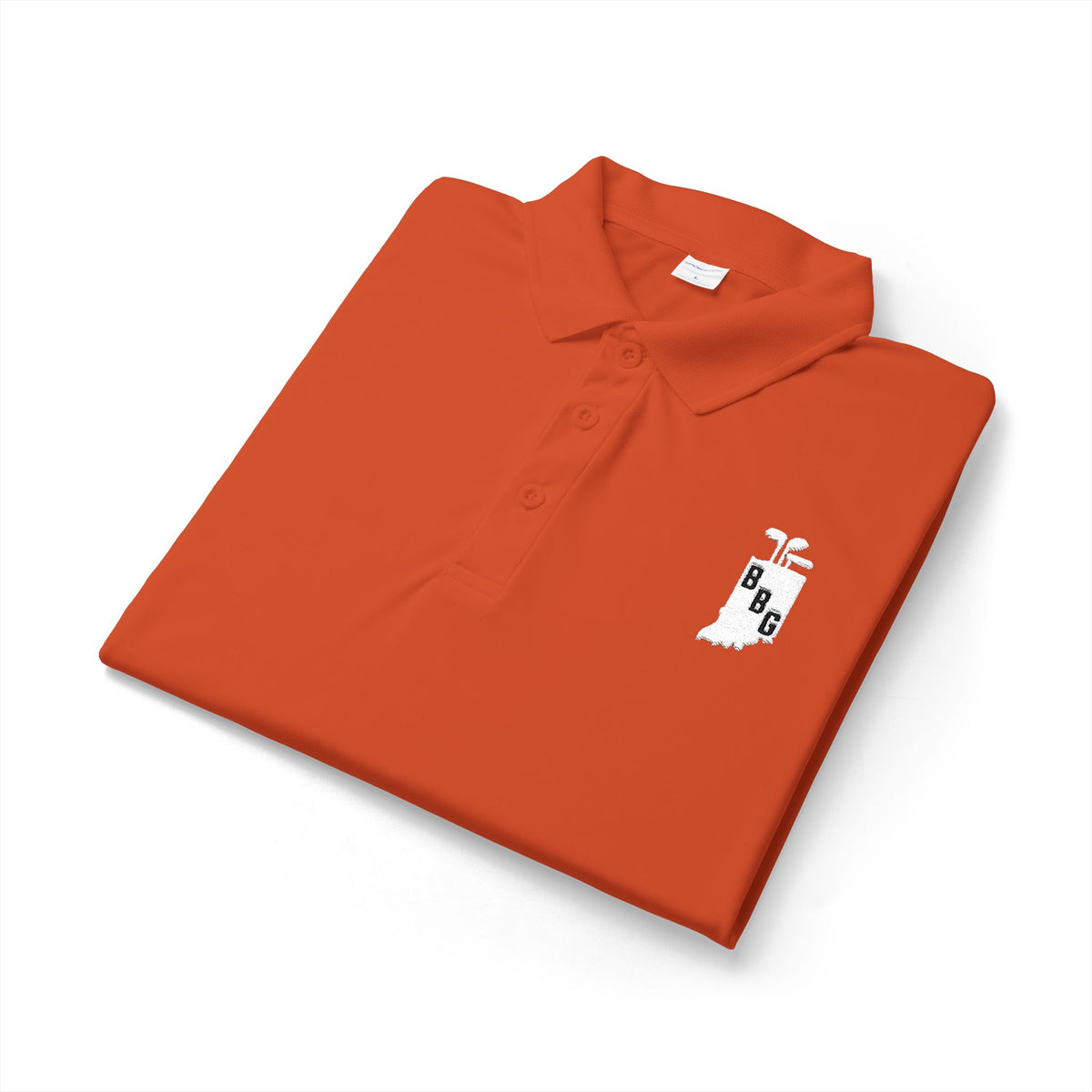 Men's Primary White Logo Polo