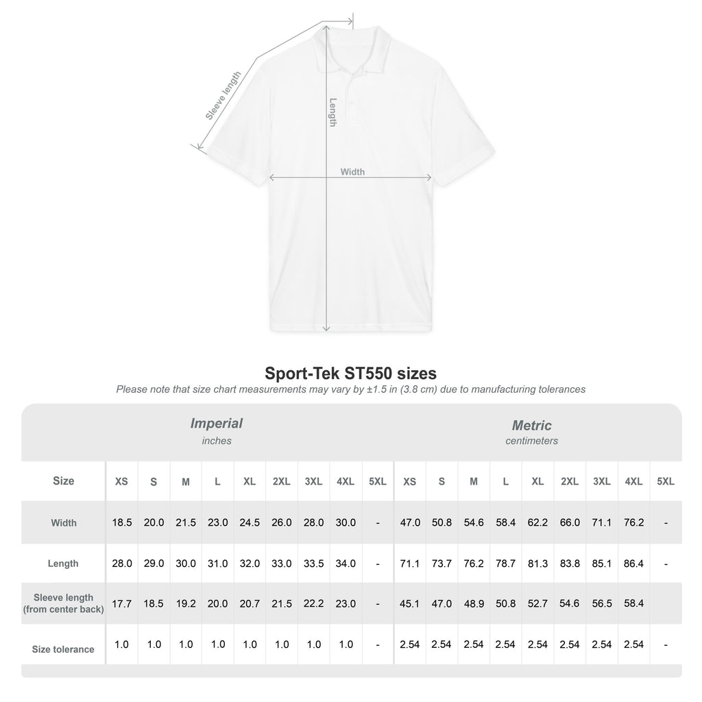 Men's Primary White Logo Polo