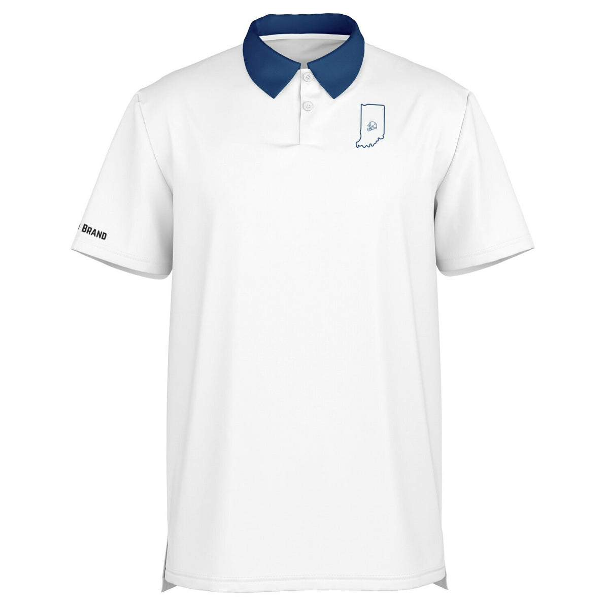 Men's Indpls. Football Simple White Polo