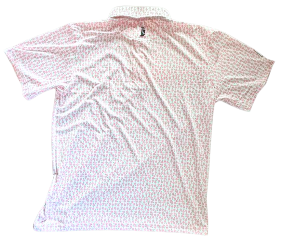 Youth's Pink Peonies Polo image 1