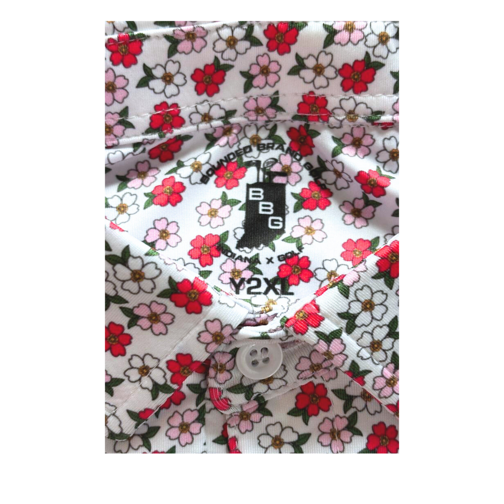 Youth's Colored Peonies Polo image 2