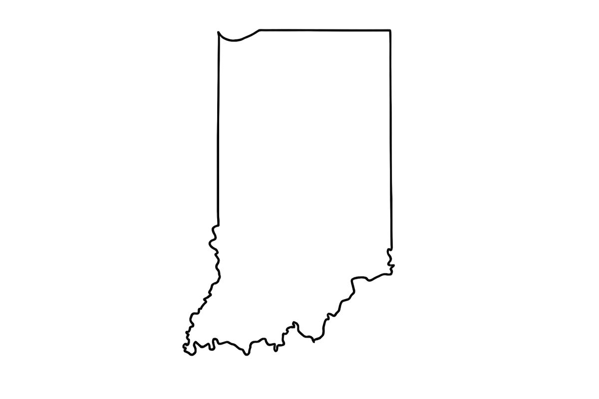 State of Indiana outline